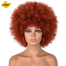 Short Afro Kinky Curly Hair Wigs For Black Women African Synthetic Fluffy And Soft Natural Looking High Temperature Wig Lizzy