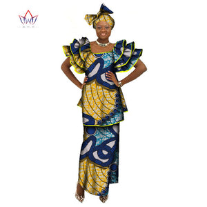 Traditional African Clothing Two Piece Set Women Dress Suit  Plus Size 6XL WY071