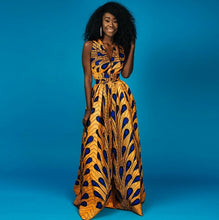African Print dashiki long maxi dress