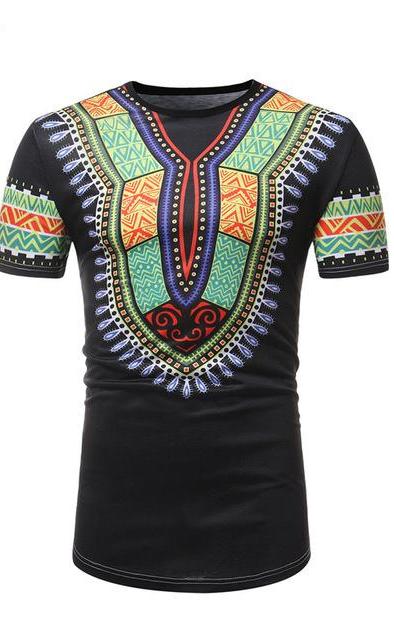 Africa clothing mens t-shirts 3d printed